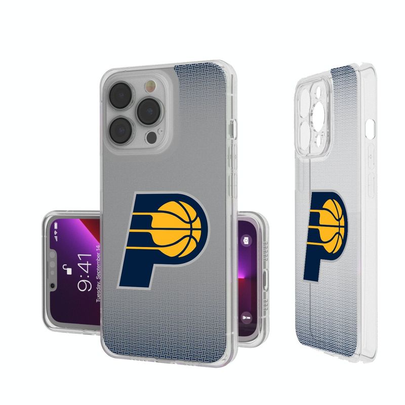 Keyscaper Indiana Pacers Linen Clear Phone Case, 1 of 7