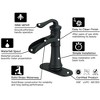 BWE Waterfall Single Hole Single-Handle Low-Arc Bathroom Faucet With Pop-up Drain Assembly - 2 of 4