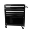 4 Drawers Multifunctional Tool Cart with Wheels, Metal Rolling Tool Cart Storage Cabinet Parking Brakes, Pull Handle, Garage Workshop Warehouse Repair - 2 of 4