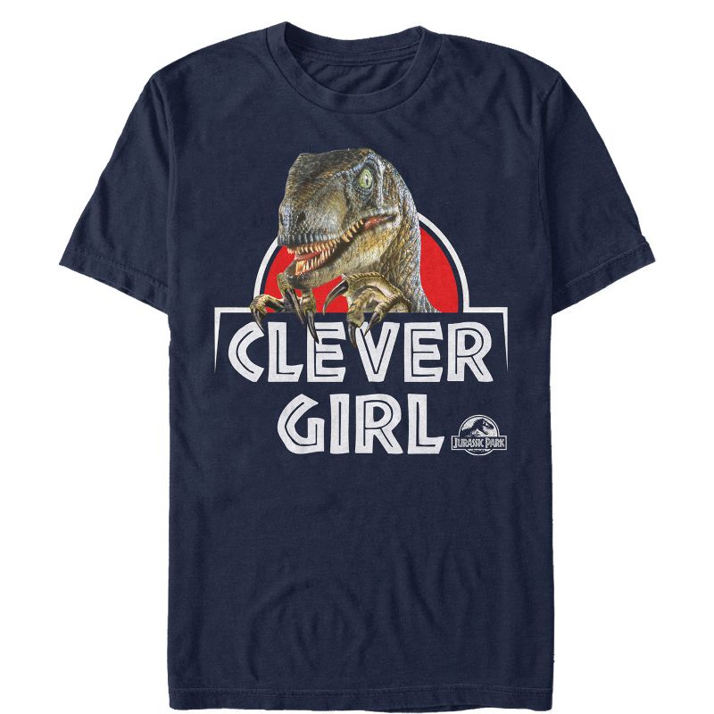Men's Jurassic Park Clever Girl Raptor T-Shirt, 1 of 5