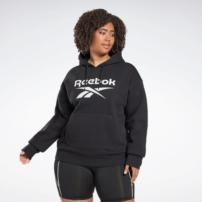 Reebok Identity Logo Fleece Pullover Hoodie (Plus Size) Womens 