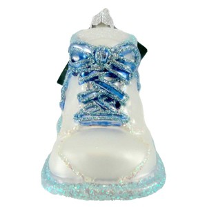 Old World Christmas 2.25 In Baby Shoe Ornament Birth Baptism Tree Ornaments - 1 of 2