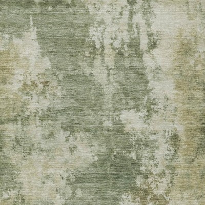 HomeRoots 10' X 14' Sage And Beige Abstract Washable Indoor Outdoor Area Rug