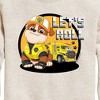 Boys' - Paw Patrol - Let's Roll Rubble Graphic Long Sleeve Fleece Sweatshirt - 2 of 4