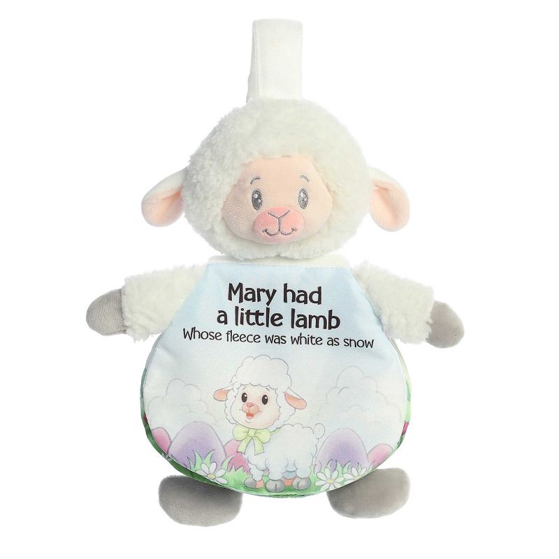 ebba Small Mary Had A Little Lamb Story Pals Educational Baby Stuffed Animal White 9", 1 of 7