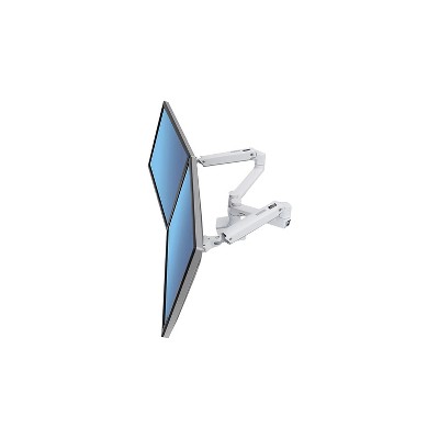 Ergotron LX Dual Side-by-Side Monitor Arm Up to 27 Monitor White 45-491-216