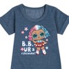 Girls' - LOL Surprise! - 4th of July Graphic Short Sleeve Fleece Dress - 2 of 4