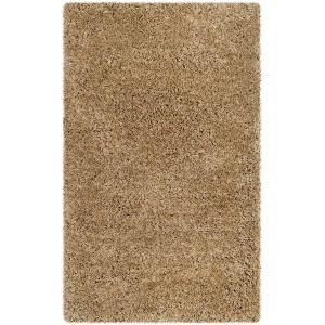 Express Shag SGE620 Hand Tufted Area Rug - Beige - 4'x6' - Safavieh. - 1 of 3