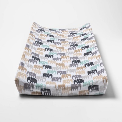 Changing Pad Cover Elephants - Cloud Island™ Gray