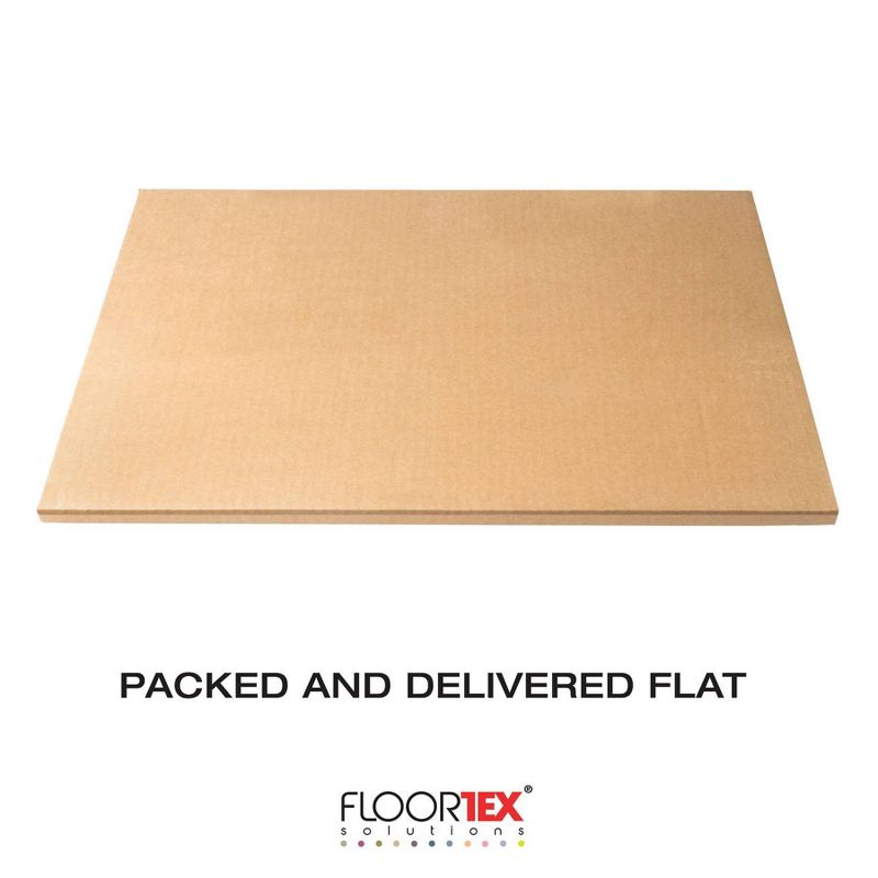 38"x39" Polycarbonate 9 Sided Chair Mat for Hard Floors - Floortex, 6 of 8