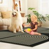 Geometric Area Rug, Washable Non-Slip Modern Rug ¨C Arch Design Low Pile Carpet for Living Room, Bedroom, Nursery - 4 of 4
