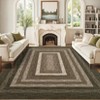 Area Rugs for Living Room Large Soft Washable Rug Cottage Rustic Braided Print Floor Cover Non Slip Non Shedding Stain - 2 of 4