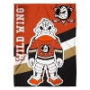 Sleep Squad Anaheim Ducks Wild Wing Mascot 60 x 80 Raschel Plush Blanket - 3 of 4