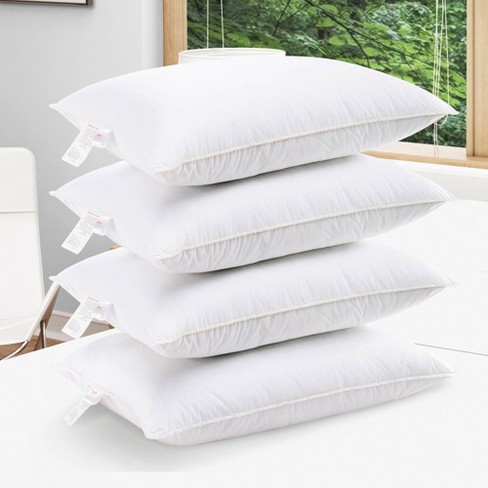 Cheer Collection Hypoallergenic Hollow Fiber Pillows - White, King (Set of 4)