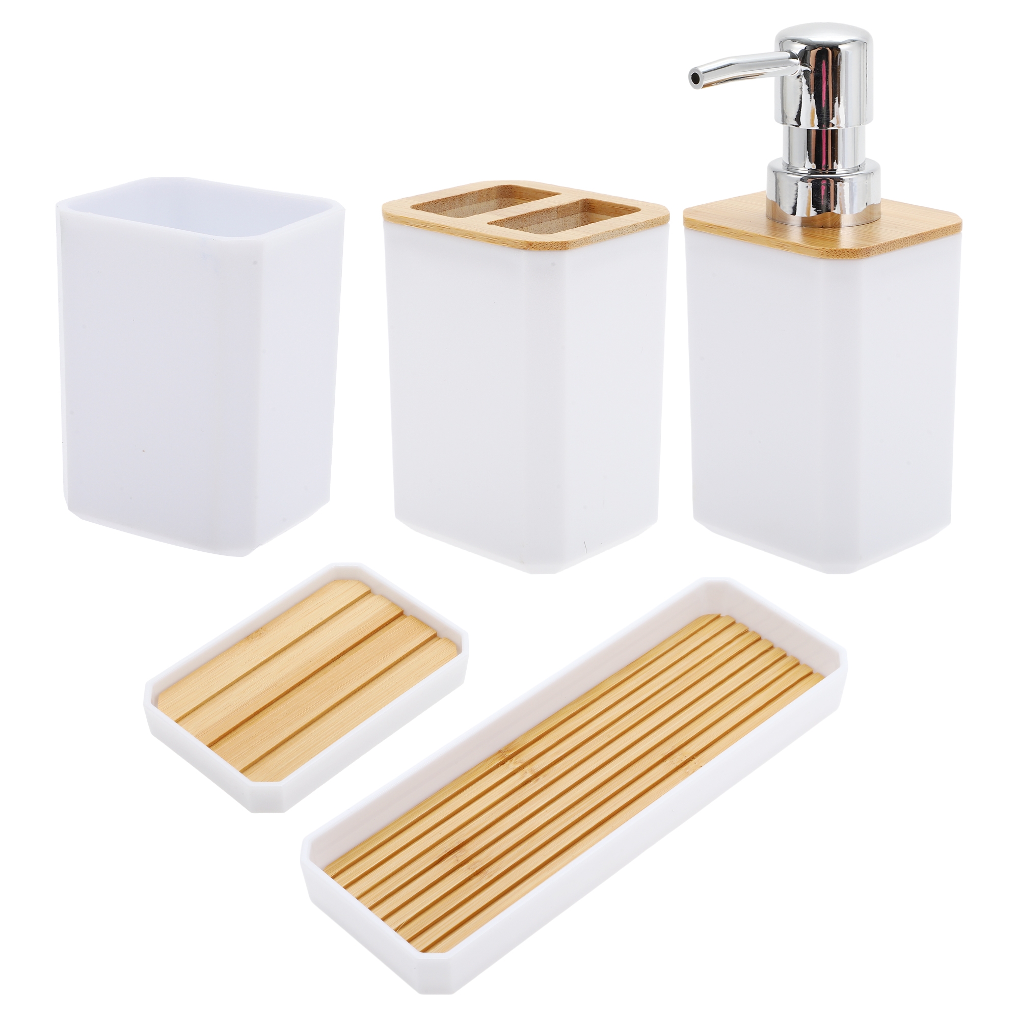 Unique Bargains Durable Soap Pump Dispenser Kit White 1 Set