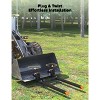 Clamp-On Pallet Forks – Heavy Duty Quick Attach Bucket Fork with Adjustable Stabilizer Bar for Tractor/Skid - 3 of 4