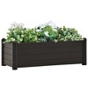 vidaXL Raised Bed Mocha Polypropylene 16.9 in Raised Bed Square - Anthracite 39.4" x 16.9" x 13.8" - 2 of 4