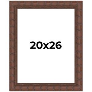 PosterPalooza | 20x26 Wide Bamboo Picture Frame, UV Acrylic, 4 Finishes - Brown, Black, Silver, and Natural - 1 of 4