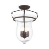 Livex Lighting Canterbury 4 - Light Semi-Flush Mount in  Bronze - 4 of 4