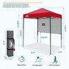EAGLE PEAK 6'x4'Instant Pop Up Canopy with Adjustable Sun Wall - 3 of 4