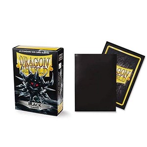 Dragon Shield Classic 60 ct Black Standard Size Card Sleeves Individual Pack - 1 of 4