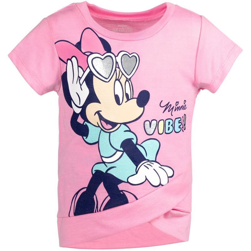 Disney Minnie Mouse T-Shirt and Leggings Outfit Set Infant to Big Kid, 3 of 8