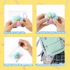 Joyfy 4 Pcs Taba Paw Squeeze Toys Colorful Kawaii Mochi Fufu Sensory Toys, Cat Paw Taba Squeeze Squishies Toy for Party Favors, Gifts for Adults Kids - 3 of 4