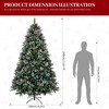 AZL1 Life Concept Artificial Trees 8-Foot Frosted Christmas Tree with Pinecones and Berries for Home and Office Holiday Decor, Green, 49"*49"*94.5" - 4 of 4