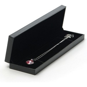 Black Jewelry Set Gift Box, Storage Case for Rings, Earrings, and Necklaces, Presentation Organizer - 1 of 4