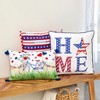 The Lakeside Collection Americana Embroidered Throw Pillow - 2 of 3