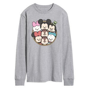 Men's - Disney - Mickey Friends Group Long Sleeve Graphic T-Shirt - 1 of 3