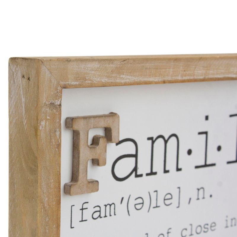 Northlight 12.5" Wooden Framed Definition of "Family" Plaque Wall Decor, 5 of 7