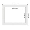 Amanti Art Blanco White Framed Dry Erase Magnetic Board - 3 of 4