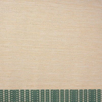 Elegant Beige/Green Synthetic Indoor/Outdoor Easy-Care Rug, 7'9" x 10'2"