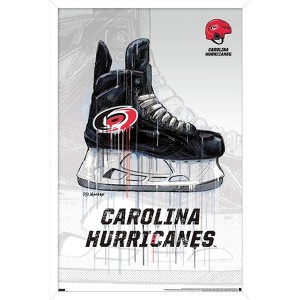 Trends International NHL Carolina Hurricanes - Drip Skate 21 Framed Wall Poster Prints - 1 of 4