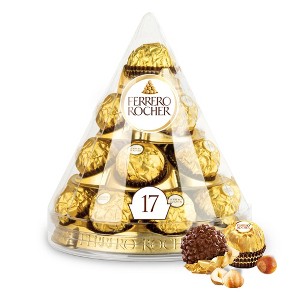 Ferrero Rocher Christmas Chocolate Gift Cone - 7.5oz/17ct - 1 of 4