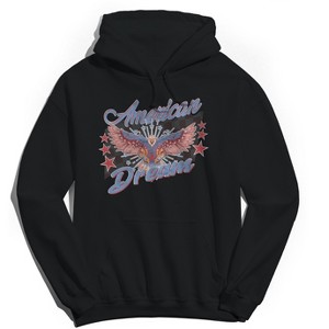 Social Collective Men's American Dream  Americana 4Th Of July Long Sleeve Graphic Cotton Sweatshirt Hoodie - 1 of 4