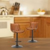 FONTOI Adjustable Counter Stools Set of 2 with Back, Industrial Bar Stools for Kitchen Island, Brown, 14.2"*35.8"*17.3" - 2 of 4
