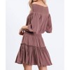 Women's Smocking Short Dress - Hailey & Co - 3 of 4