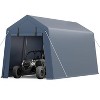 GustoWave Outdoor Storage Shelter Shed Carport, Waterproof Portable Garage - 2 of 4