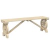 vidaXL Patio Bench 45.3" Solid Wood Fir - 2 of 4