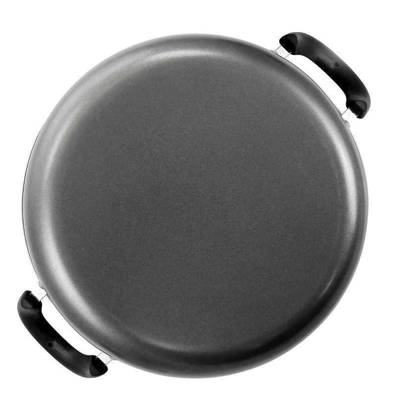 Gibson Everyday 12 Inch Highberry Nonstick All Purpose Pan with Lid in Grey, 4 of 5