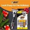 BiC Flex 5 Men's Refillable 5-Blade Razors - 1 Handle + 7 Cartridges - 2 of 4