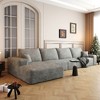 Cloud Couch with L-Shape Chaise,Modern Modular Sofa with Deep Seat, Upholstered Couches for Living Room Bedroom Grey - 2 of 4