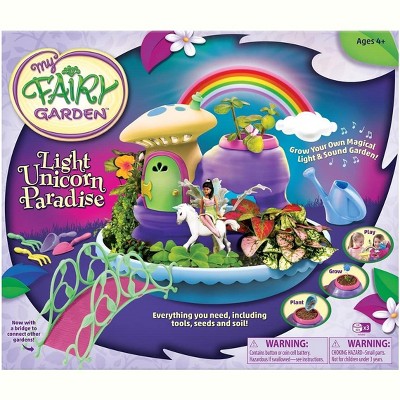 Light-Up Unicorn Paradise Fairy Garden Playset