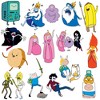 Adventure TIME Characters 50ct Vinyl Large Deluxe Stickers Variety Pack - 3 of 4