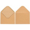 Juvale 100-Count A2 Invitation Envelopes for 5" x 4" Cards & Party Invitations, Kraft Brown - 4 of 4
