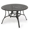 Anybear Outdoor Cast Aluminum Circular Dining Table - 2 of 3
