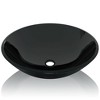 VidaXL Basin Tempered Glass 16.5" Black - 3 of 4