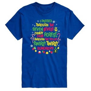 Men's - Elf - Candy Cane Forest Sea Of Gumdrops Short Sleeve Graphic T-Shirt - 1 of 4